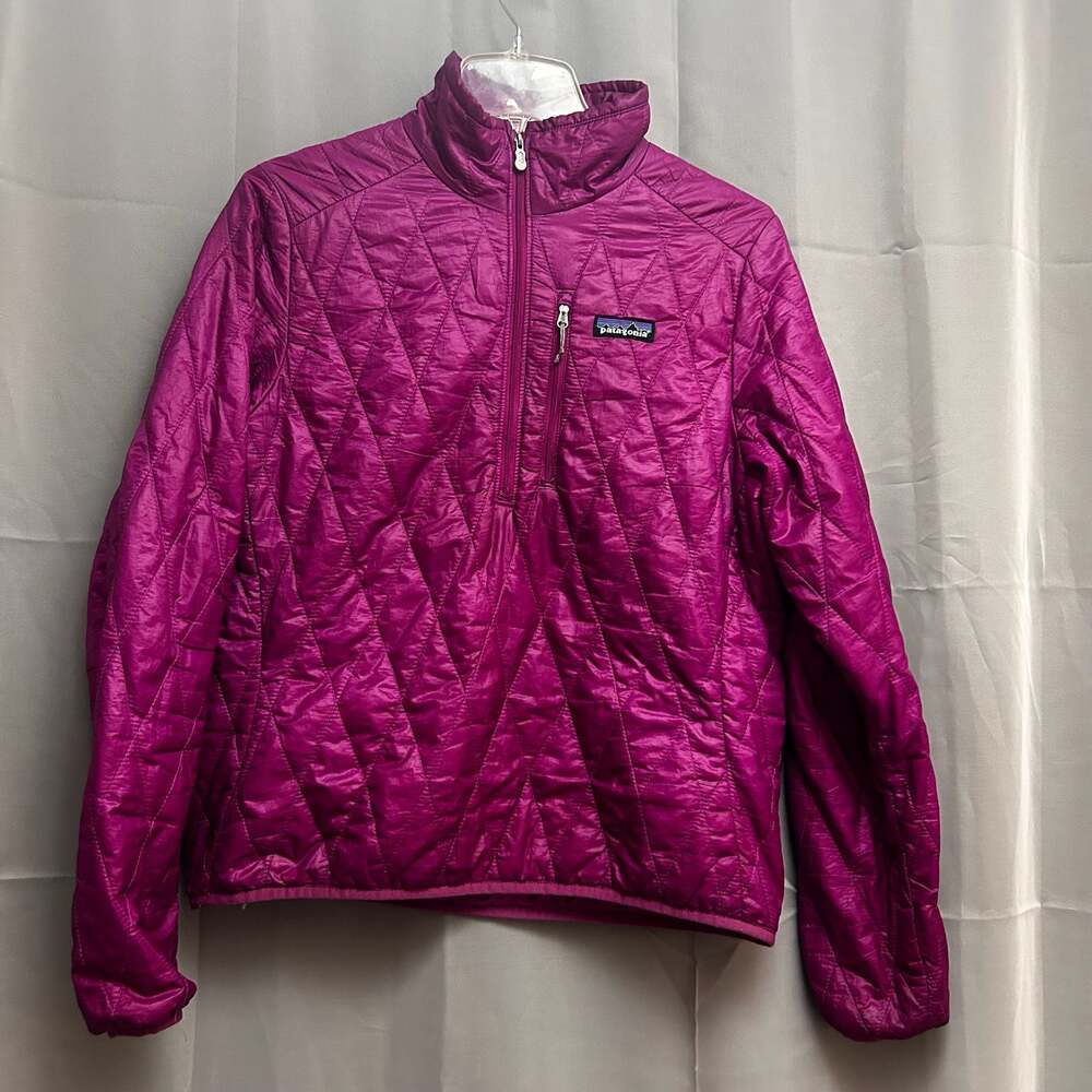 Patagonia Women's Quilted Primaloft Half-Zip Pullover Jacket Size S